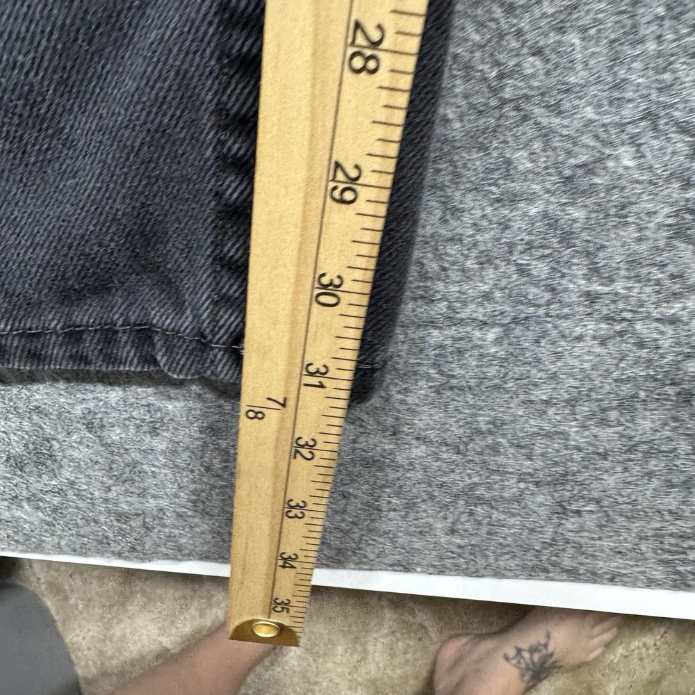 Levi's 505 Men's Jeans 38x34 Black Straight Leg Mid‎ Rise Denim Classic Fit - Picture 4 of 9